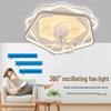 Smart Silent Ceiling Fan Light with Variable Frequency for Modern Bedrooms