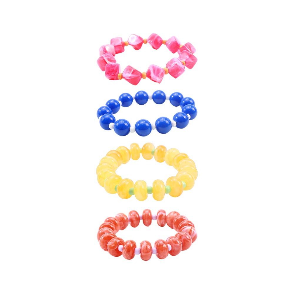 Stackable Necklace Bracelet Set Layered Elastic Bracelet Fashion Multi Layer Choker  Gift Bracelet
