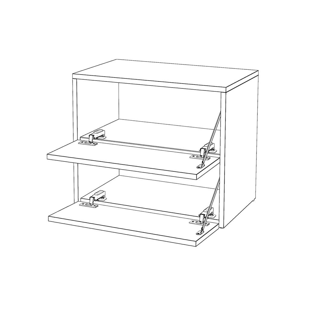 Shoe Cabinet 60 Cm Matte Black