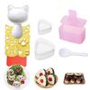 1 Zestaw Form do Sushi Trójkątna Plastikowa Formownica do Kul Ryżowych Sushi Formka Onigiri Gadżety Kuchenne Przezroczyste Akcesoria do Bento