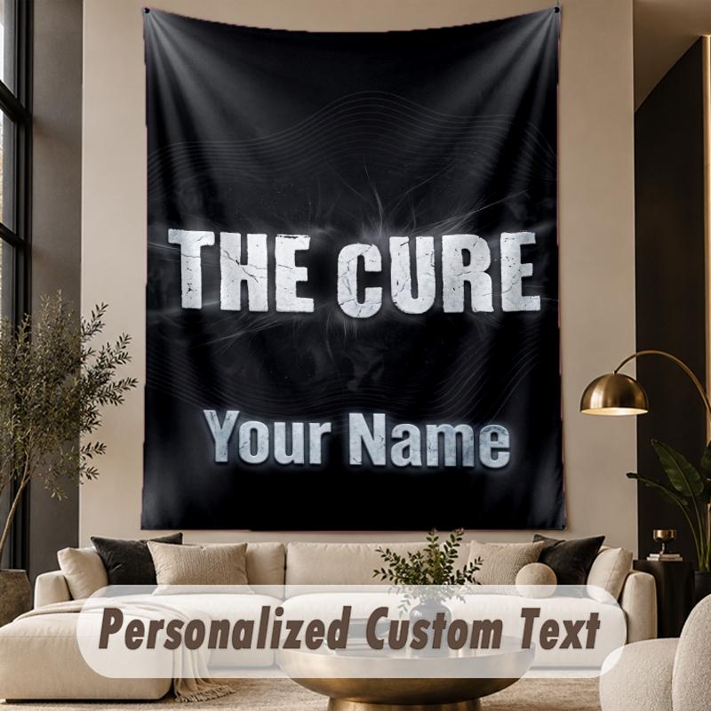 Custom Text Tapestry The Cure Print Wall Tapestry Indoor Living Room Wall Decor