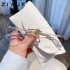 Women's Frameless Anti-Blue Light Slimming Glasses with Prescription Option