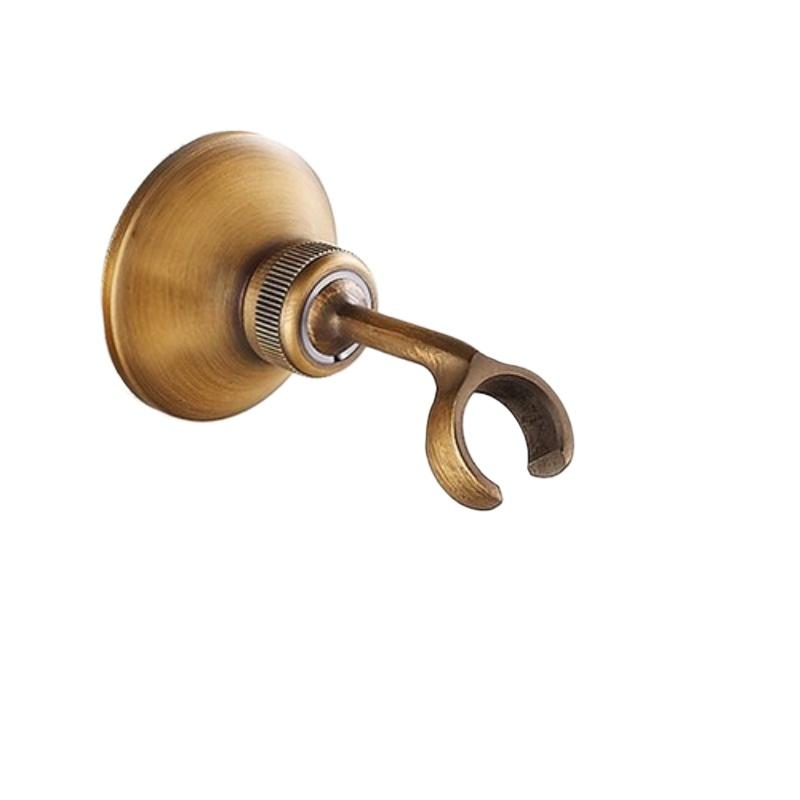 Retro Antique Brass Shower Head High Pressure Handheld Shower Head with Hose Bracket for Bathroom Shower System Accessories
