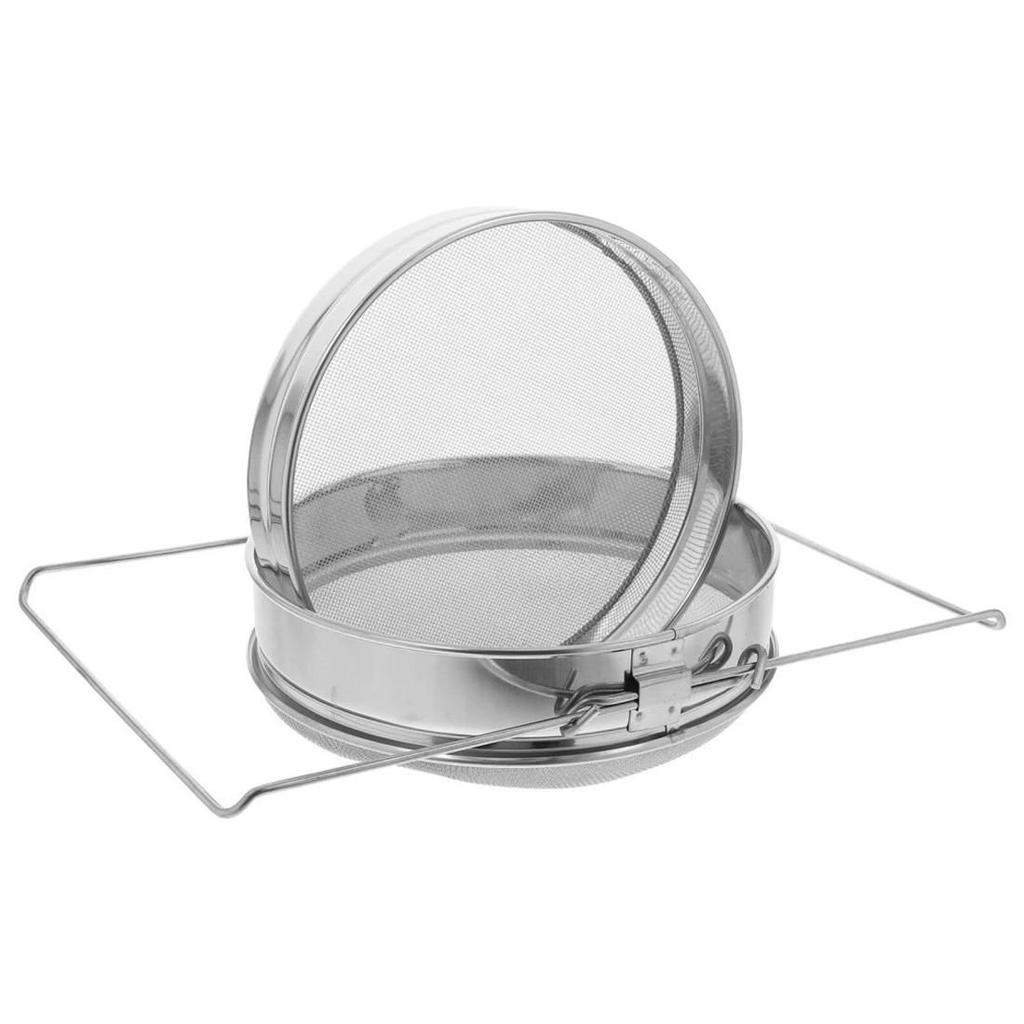 Honey Double Strainer Honey Strainer Stainless Steel 2 Pcs Honey Harvest Beekeeper Tool Beekeeping