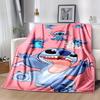 1pc Stitch Printing Blanket for All Season, Cartoon Blanket, Office Blanket, Lunch Rest Blanket, Camping Talk, Car Blanket