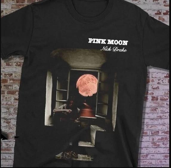 

Vintage Nick Drake Pink Moon Gift For Fans Black S to 5XL Shirt ZL461 Unisex T-Shirt L