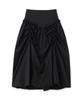 MILLO WOMEN Balloon Shirred Maxi Skirt [Black]