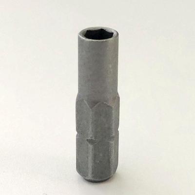 Tournevis électrique hexagonal 1/4" 6,35 mm, tige hexagonale vers douille 4 mm, adaptateur pour embouts hexagonaux de précision, support magnétique pour vis.