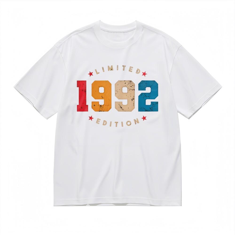 

Women s Classic T-Shirt, Minimalist Limited Edition Star Motif and Bold Numeric 4XL