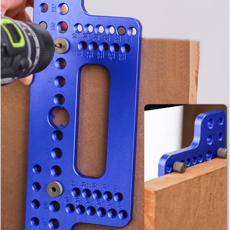 Adjustable Door Drawer Handle Knob Pull Drill Template Woodworking Tool for Carpenter Work Layout and Measuring Tools