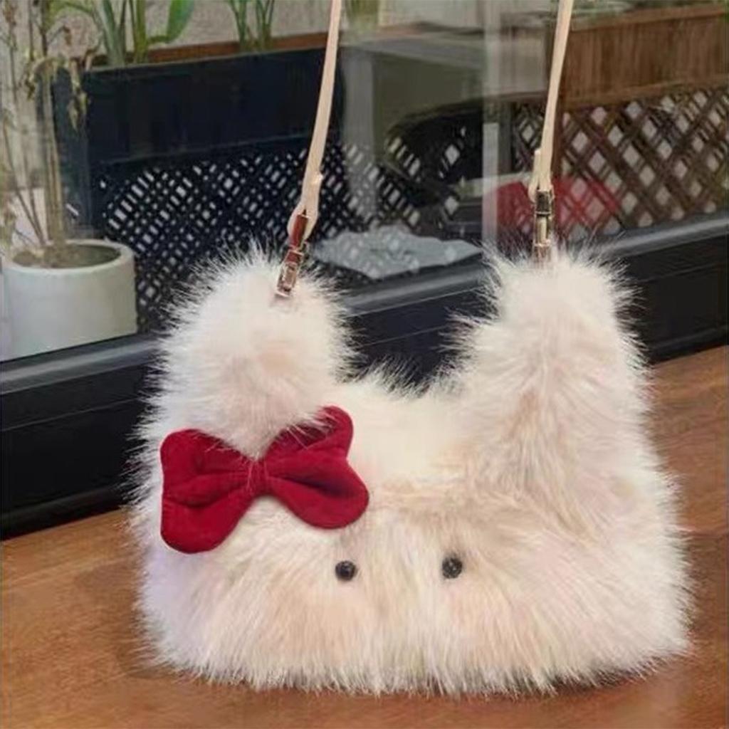 Women's Fashion Casual Shoulder Bags Plush Handbags Handbags Crossbody Bags