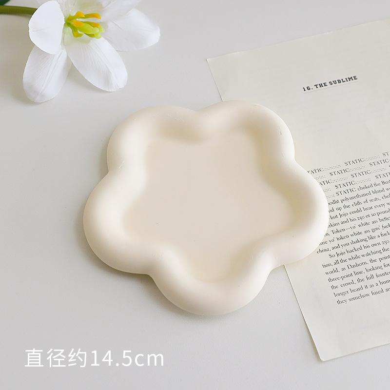 

Gypsum Jewelry Display Storage Organizer Tray Jewelry Packaging Manicure Decorations Objects Photography Props and Backgrounds бежевый