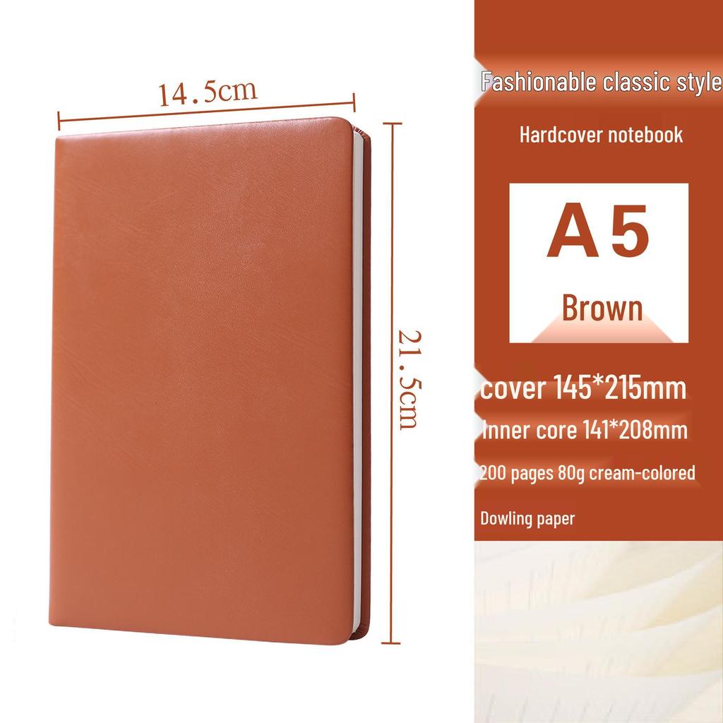 Korean Style Leather Cover Creative Diary Notebooks - Set of 5