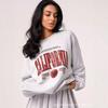 2024 Autumn/Winter Trendy Versatile Loose Fit European American Printed Round Neck Sweatshirt