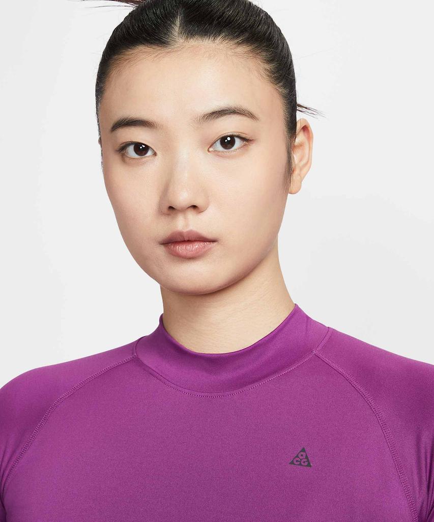 Nike Acg Wild Sea Base Layer Long Sleeve Top W - Bold Berry:Obsidian:Safety Orange:Black / Io0231-505