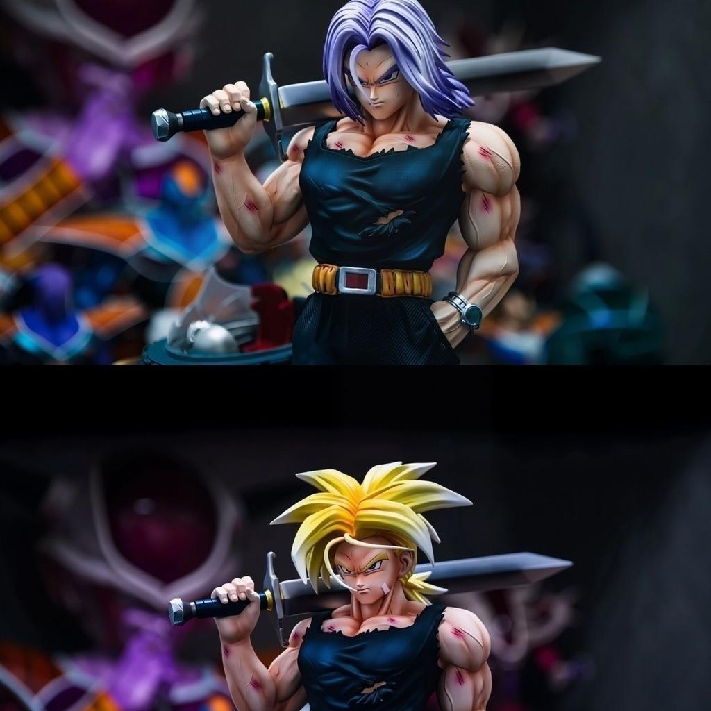 Anime Dragon Ball Z Super Saiyan Trunks Battle Ver. PVC Action Figures Game Statue Collection DBZ Model Kids Toys Doll Gifts