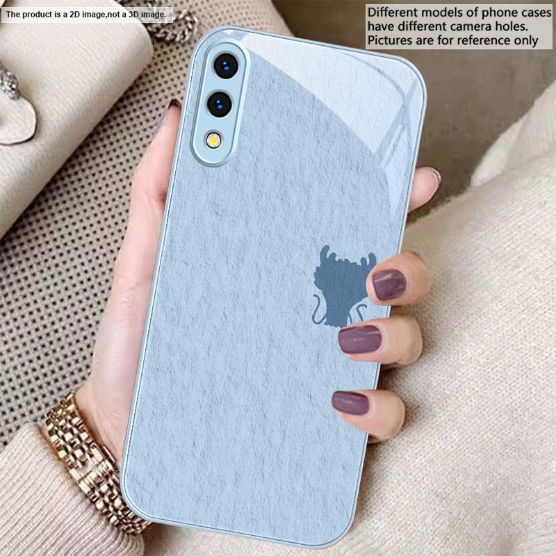 A sleek deep blue faucet For Samsung A01 02 03 Core 04 05 06 10 12 13 14 5G 15 16 M02 12 Note 8 9 10 20 glass Ultra phone case
