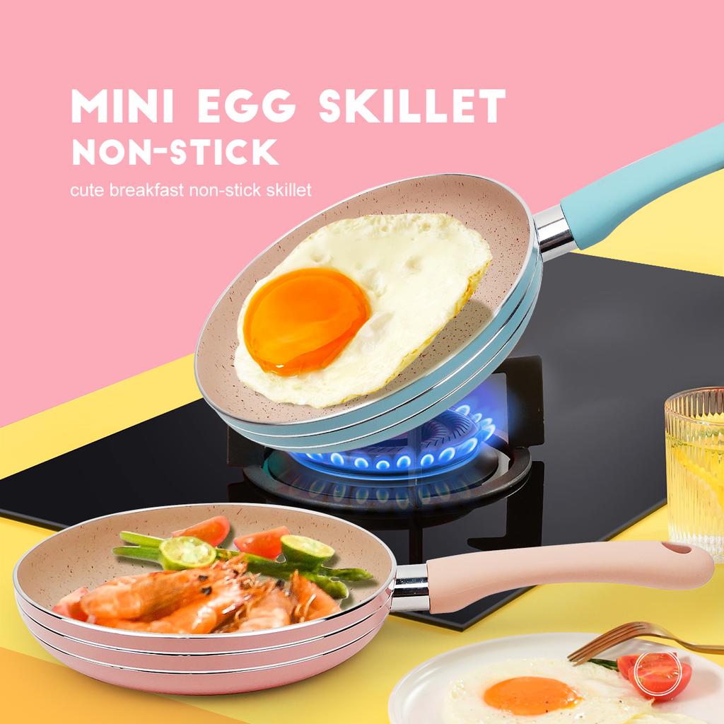 16cm Non-stick Frying Pan Mini Egg Pan Breakfast Omelet Pans Skillet Pancake Home Induction Gas Stove Saucepan Kitchen Cookware