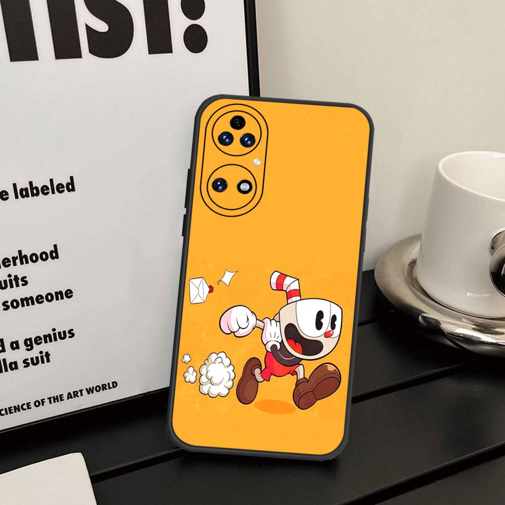 Cute Cuphead Phone Case For Huawei P 8 9 10 20 30 40 50 Pro Lite Psmart Honor 10 Lite 70 Mate 20lite