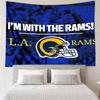 Los Angeles Rams logo Tapestry for Bedroom Aesthetic Classroom Tapestries Wall Hanging for Living Room Dorm Office,Ideal Creative Gift