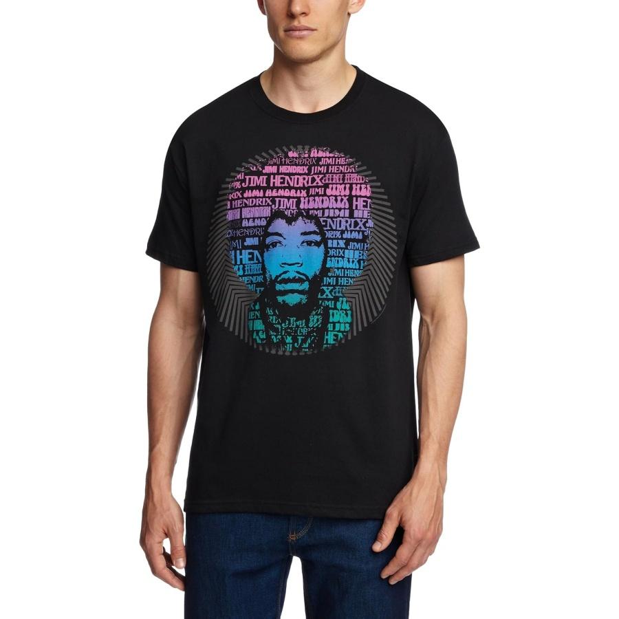 Jimi Hendrix - Jimi Hendrix Mens Tee_ Afro Speech (Medium) - Black - Medium S