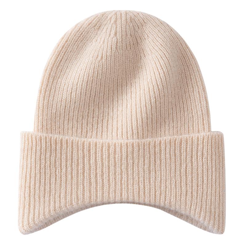 Pure Cashmere Children's Winter Hat Pullover Hat Versatile Hat Women's Knitted Hat Warm Wool Hat