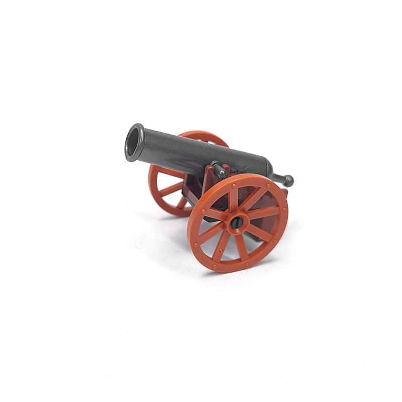 Medieval Military Cannon Small Particle Soldier Figurine Building Block Pirate Ship Artillery Scene Ornament Toy
