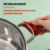 2/4/8Pcs Silicone Pot Handles Cover Anti-scalding Heat-resistant Pot Ear Clip Non-slip Casserole Pan Handle Kitchen Accessories