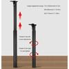 lisBaby Cold-Rolled Steel Folding Telescopic Adjustable Height Furniture Legs, Telescoping Bar Desk Legs, Folding Table Legs (White, 550-850mm)