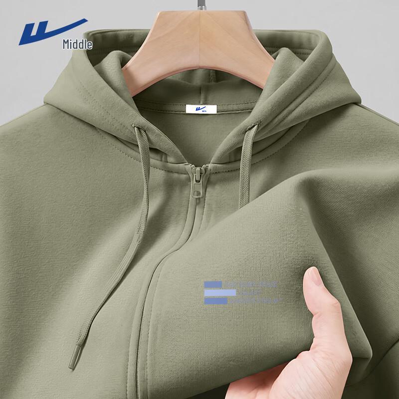Warrior Heavyweight Men's Hooded Zip-Up Sweatshirt