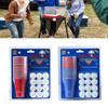 Drinking Game Set Beer Pong Bar Game Toy for w/ 24 Reusable Cups 24 Pingpong Balls for Bars Men Women Desktop Board Game