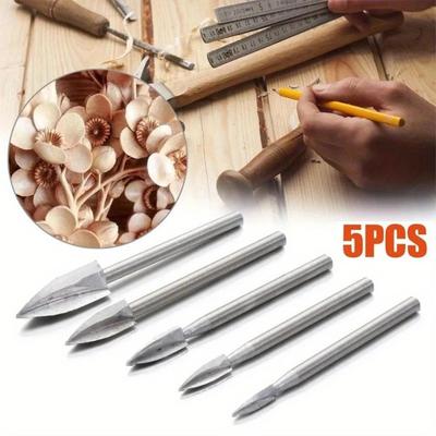 Ensemble de sculpture sur bois, couteau à découper, outils, couteau tranchant en acier, ensemble de fraises à sculpter le bois, outils à main pour le travail du bois, artisanat fait à la main