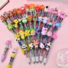 Multicolored Ballpoint Pen 4-Color-in-1 Writing Pens Retractable Ballpoint Pens for Note Taking Journaling
