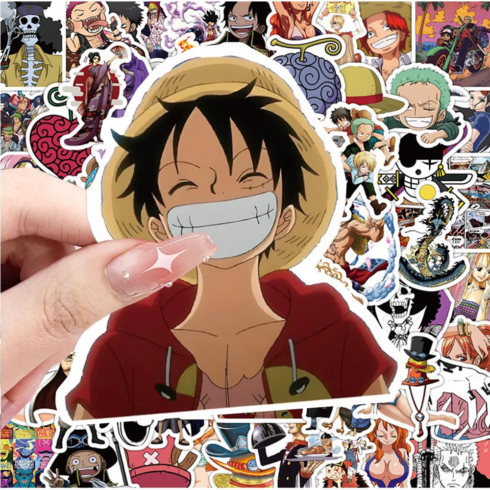 10/30/50pcs Classic Anime ONE PIECE Stickers Luffy Zoro Cool Graffiti Sticker DIY Motorcycle Notebook Cartoon Waterproof Decals