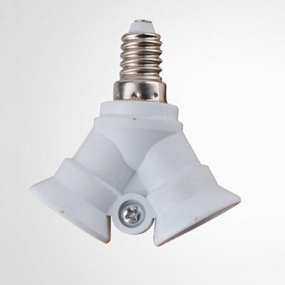 E14 Vers 2E14 Douille à Vis Adaptateur de Lampe Double Raccord Outil Diviseur UK