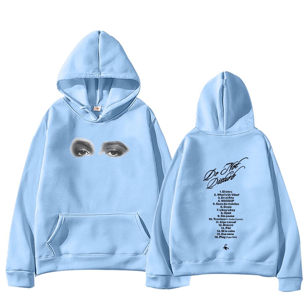 Młody Miko Nie Przeszkadzać Tour Swetry Mężczyźni Kobiety Bluzy z Długim Rękawem Modne Estetyka Harajuku Bluzy z Kapturem Codzienny Streetwear