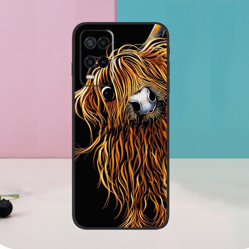 Highland Cows Case For Oppo A60 A80 A40 A15 A16 A17 A57 A94 A74 A54 A76 A96 A18 A38 A58 A78 A98 A5 A6 Pro