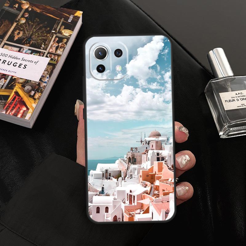 Oia Santorini Greece Case For Xiaomi 13 14 15 Ultra 11T 12T 13T 14T Pro POCO X7 Pro X3 X5 X6 F5 F6 M6 Pro Cover