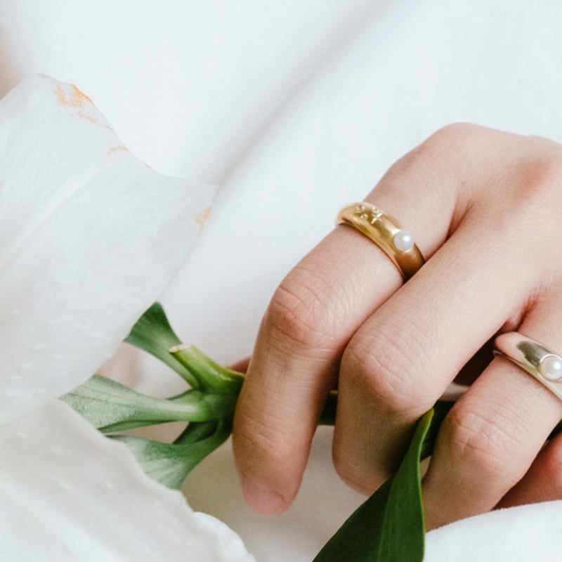 eveningbell [silver925] Sophia ring (gold)