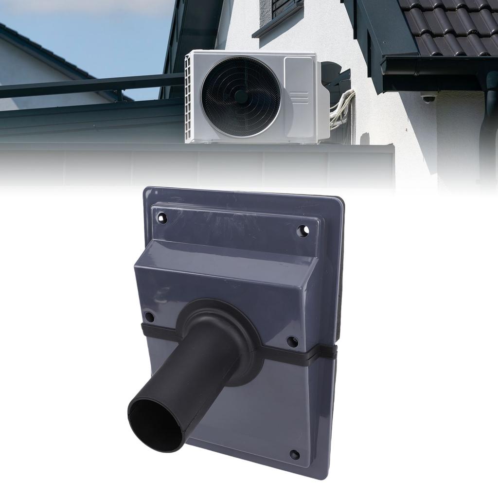 Line Set Outlet Wall System Grey ABS Rubber Easy Install Wall Penetration Line Set Cover Kit for Conditioner System