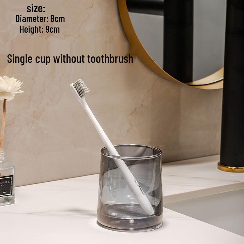 Ai Lan Hui Jia Trapezoidal Glass Mouthwash Cup Set