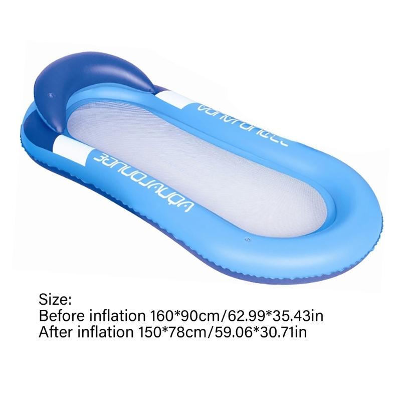 Inflatable Pool Lounger, Pool Float, Water Floating Air Bed Kids Beach Pool Toy