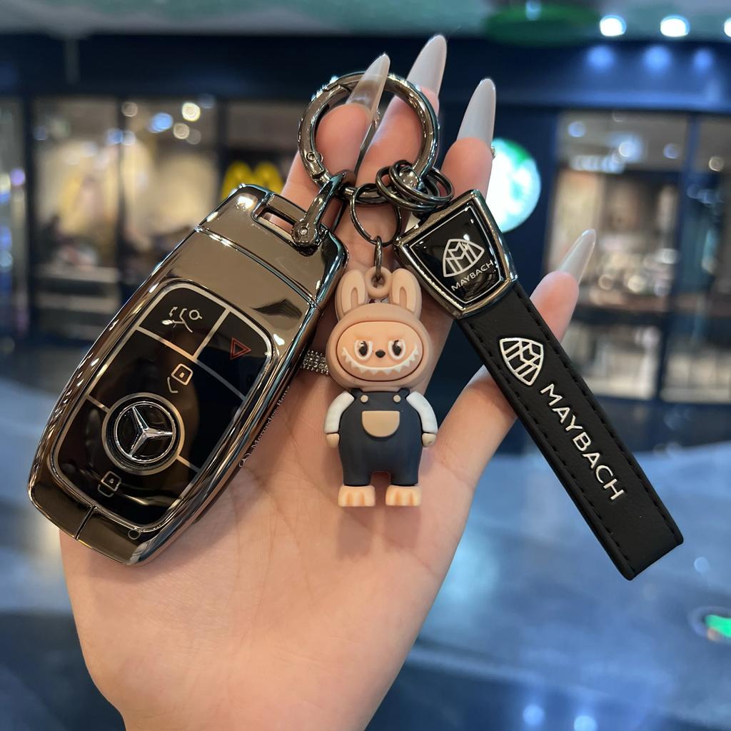 SFX1  Shell For Mercedes Benz A C E S G Class GLC CLE CLA GLB GLS W177 W205 W213 W222 X167 AMG Car Remote Key Case Cover