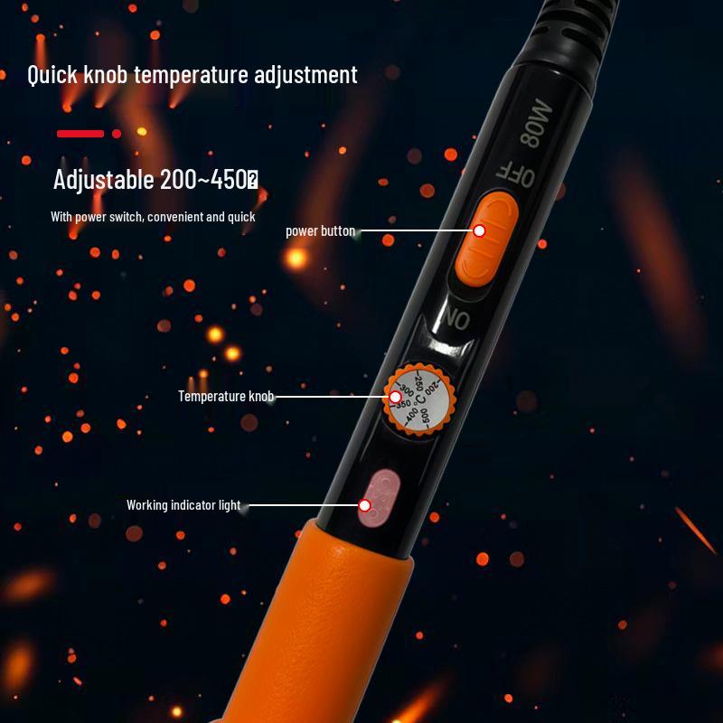 80W Smart Electric Soldering Iron with Digital Display, 220V.
