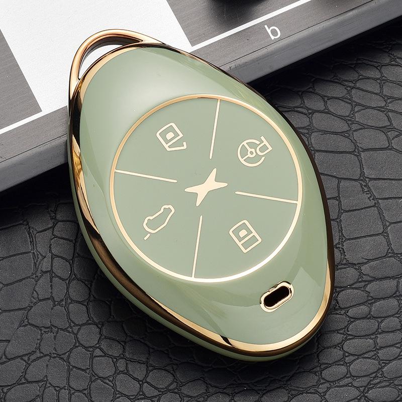 Luxury Key Case for 2021 Xpeng Motors G3/P7 - Unisex Full Cover with Buckle
