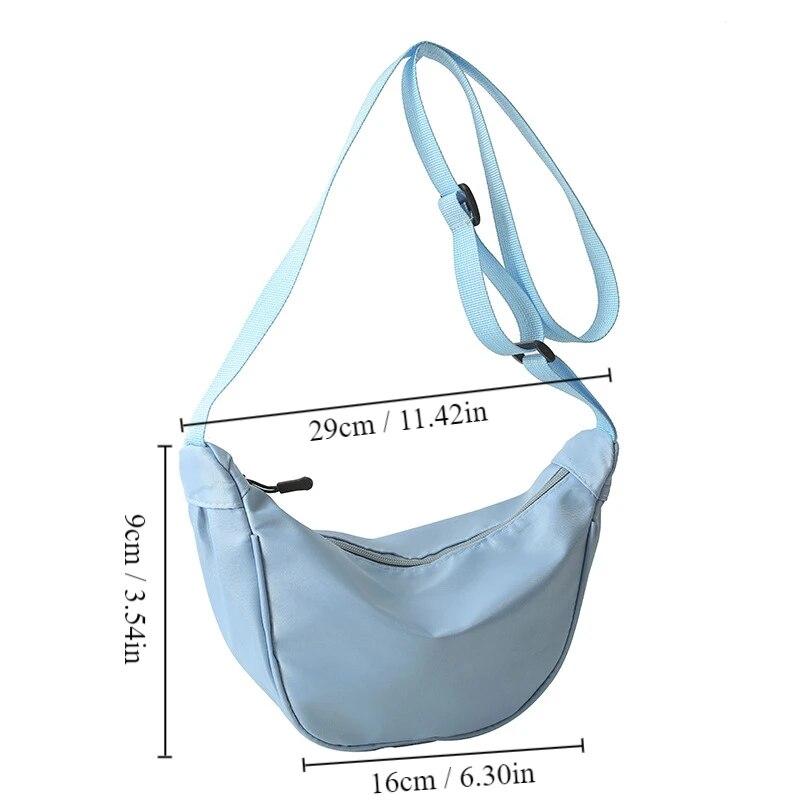 1pc Crossbody Dumpling Bag For Women Large Capacity Travel Solid Color Chest Bag Designed Ladies Daily Street Fanny Packs