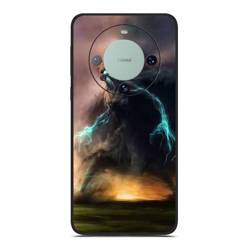 TPU Soft Phone Case for Huawei Mate 60 Funda Silicone Luxury Back Cover for Huawei Mate 60 pro Capa Animal Lion Dinosourus