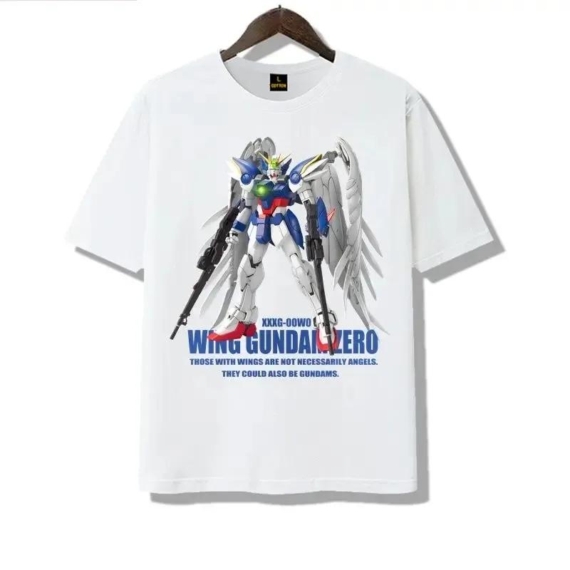 Gundam Mecha Anime Print Family Matching T-Shirt Men Kids Boys Cotton Summer Short Sleeve Tee Hot Sale
