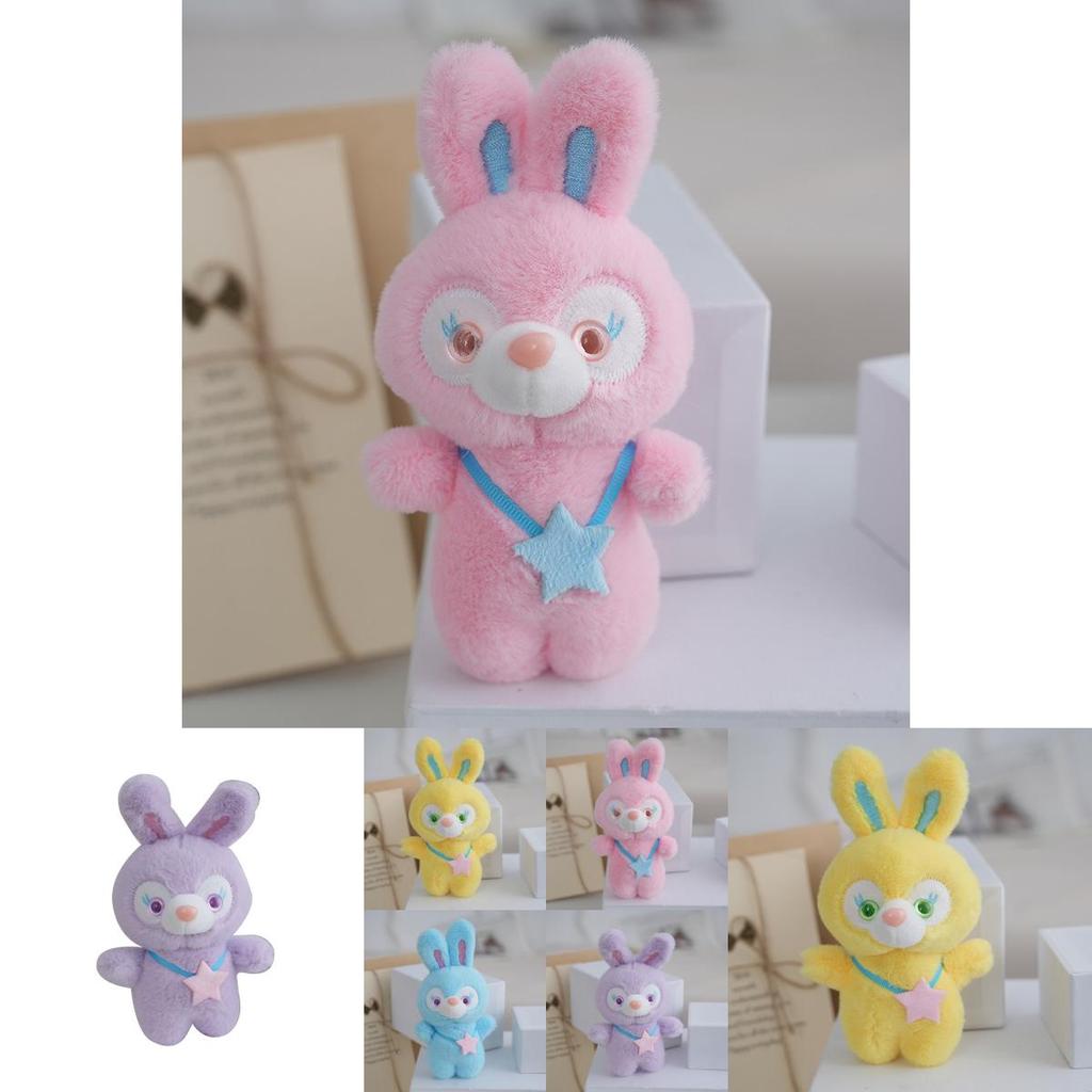 Entzückender Plüschhasen-Schlüsselanhänger mit weichem Fell und PP-Baumwollfüllung für Taschenanhänger