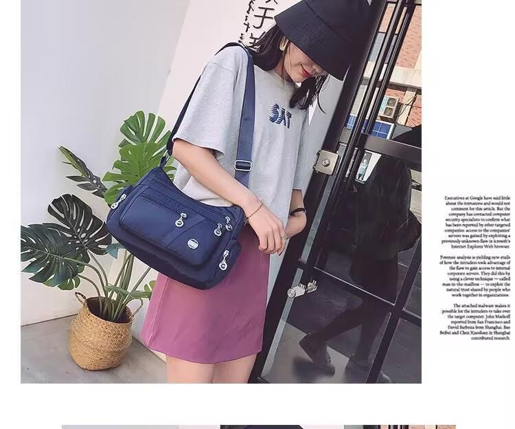 Damen Koreanischer Stil Mehrfachfach Umhängetasche - Modischer Kleiner Quadratischer Rucksack